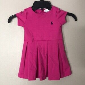 Ralph Lauren girls pink polo dress size 12 months